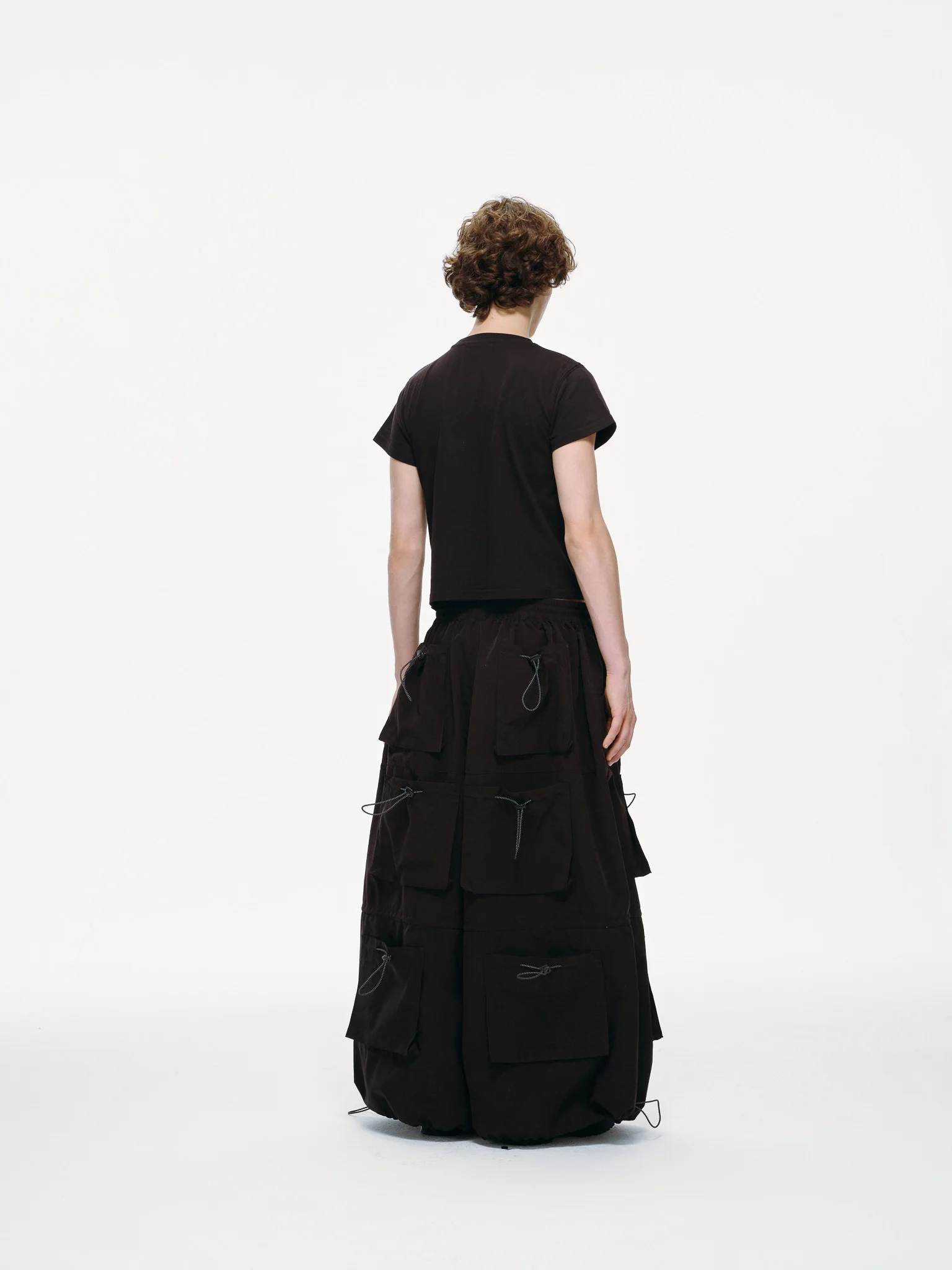 Yemi Cargo Pants – Extra Wide Leg, Multi-Pocket, Midnight - Image 9